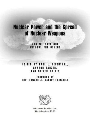 cover image of Nuclear Power and the Spread of Nuclear Weapons